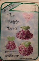 869 SEW BABY CUTE SLEEVES OR NOT TWIRLY GIRLY DRESS PATTERN 2-6 UNCUT